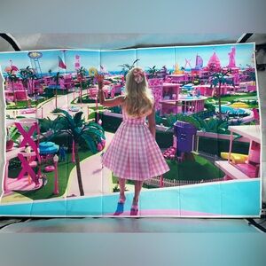 Barbie Theme Birthday Backdrop Banner 6x4Ft